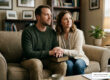 biblical conflict resolution counseling couple on couch distant but hopeful