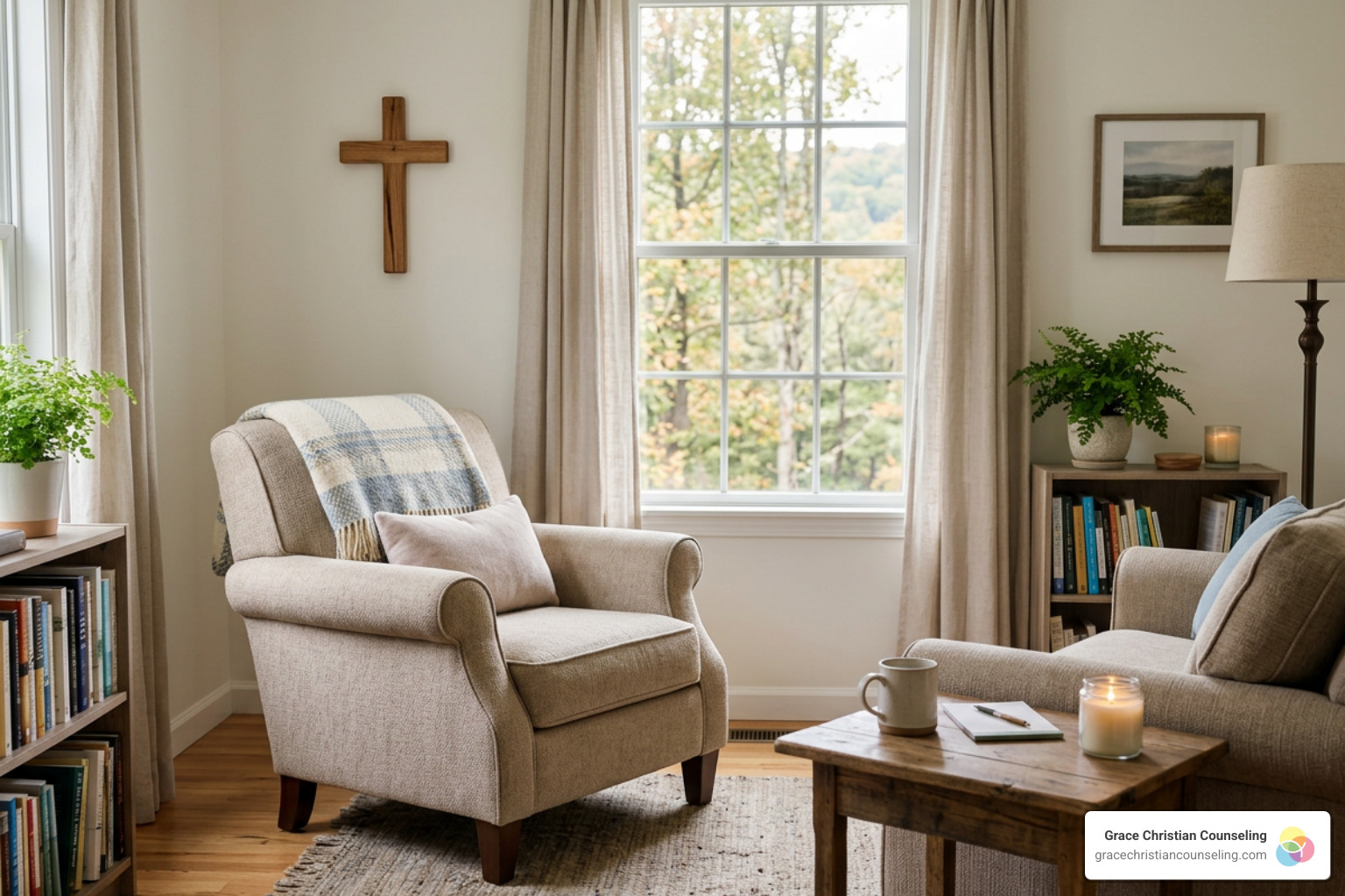 Pennsylvania licensed faith therapist counseling office peaceful spiritual healing