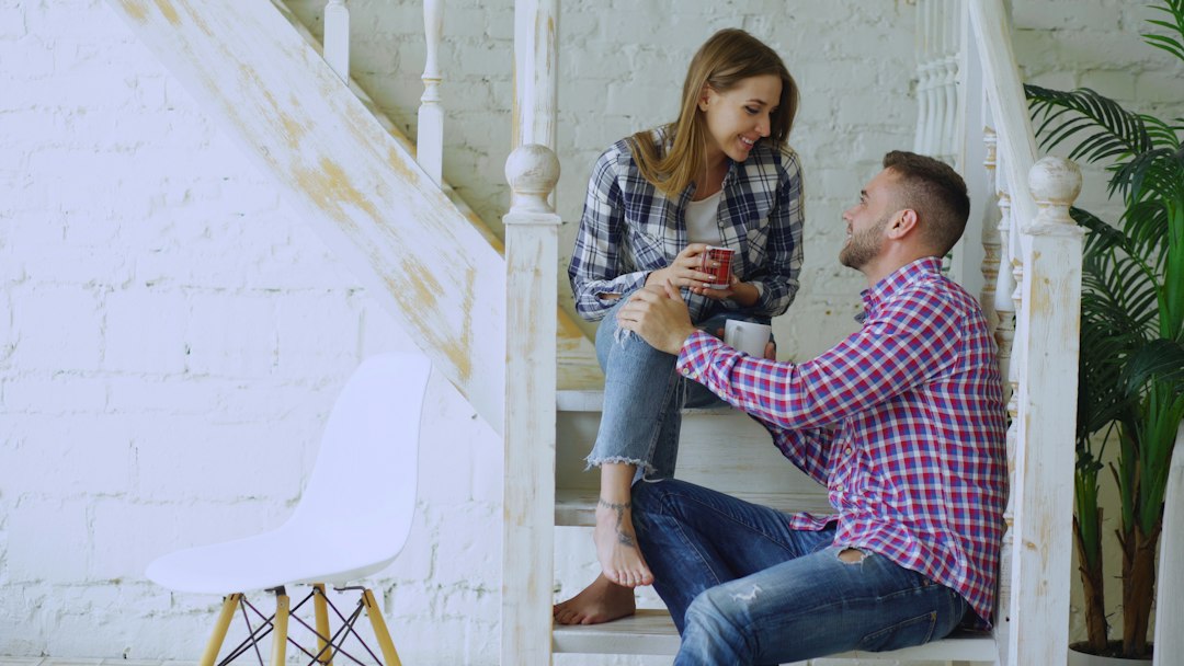 Christian couple communicating