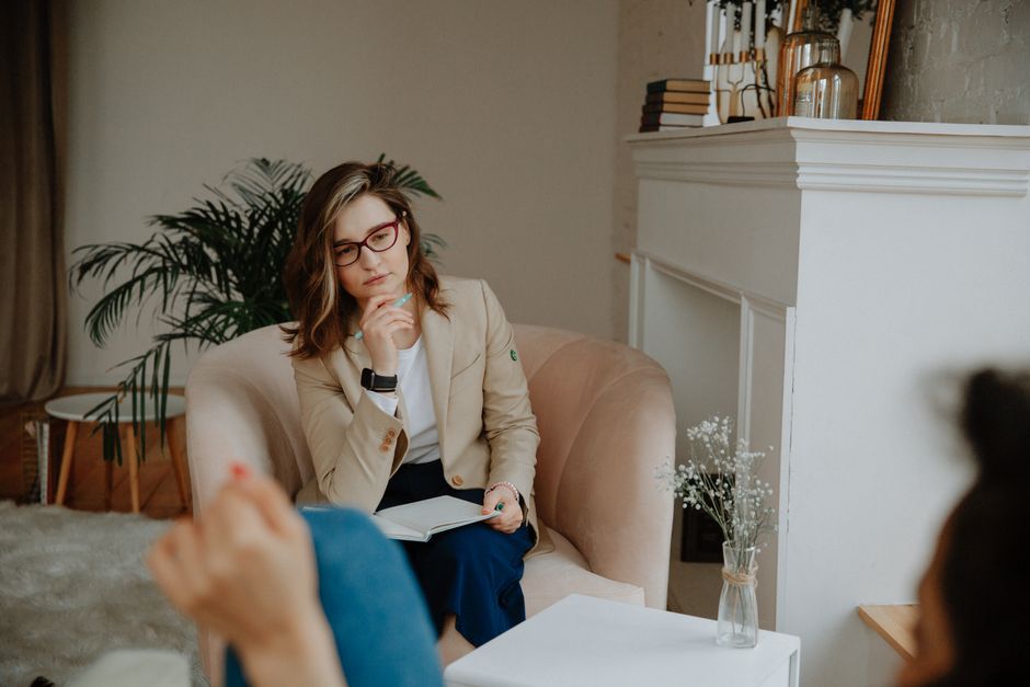 calm reflective counseling setting